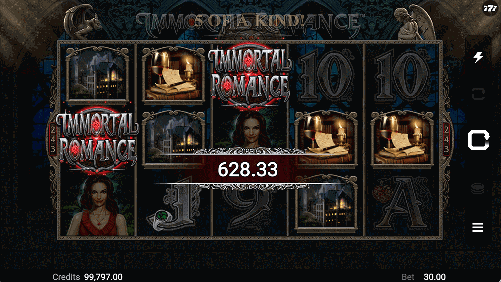 Выигрыш в слоте Immortal Romance Выигрыш в слоте Immortal Romance